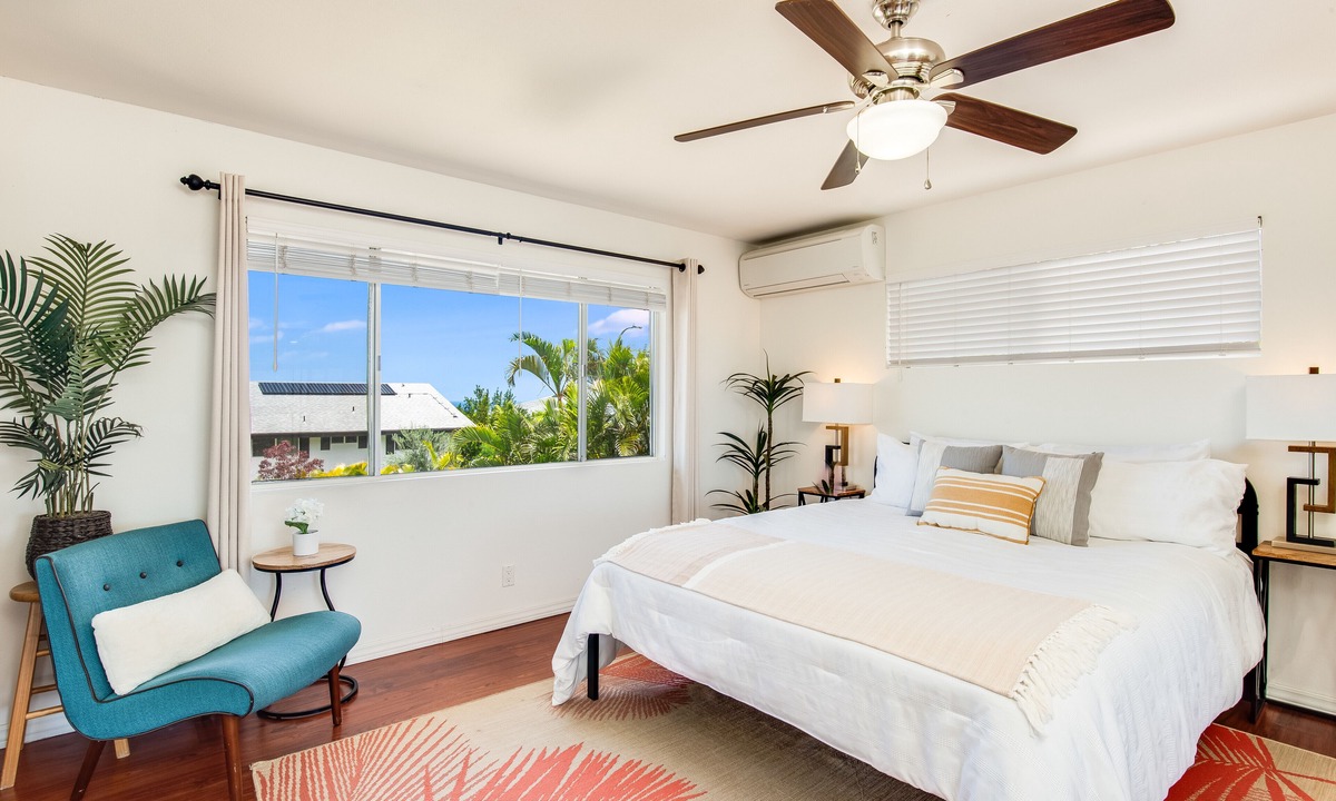 Kailua-Kona House | Kona Ocean View Home - Downtown, Fruit Trees, Sunset views