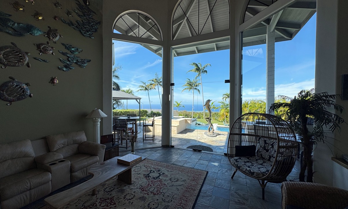 Kalaoa House | Breathtaking Estate, Panoramic Ocean Views, Waterfalls, Pool & Spa, until 8/31