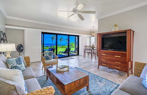Lihue Condo | Kaha Lani Resort #119, Oceanfront, Steps to Beach, Free Wifi and Parking