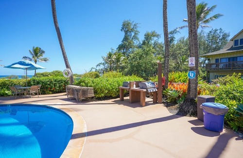 Lihue Condo | Kaha Lani Resort #119, Oceanfront, Steps to Beach, Free Wifi and Parking
