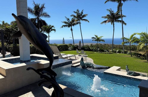 Kalaoa House | Breathtaking Estate, Panoramic Ocean Views, Waterfalls, Pool & Spa, until 8/31