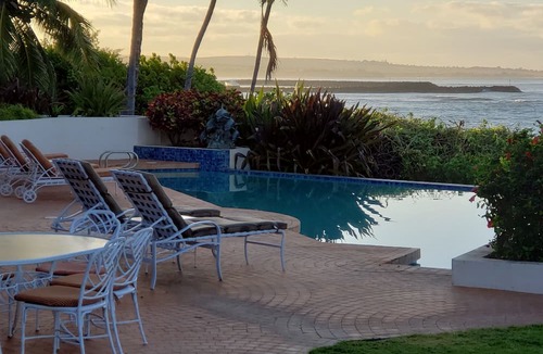 Kekaha House | Luxury Gated private acre , Beach front Rental,with pool,spa,sauna ,and more