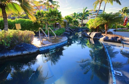 Honokowai Condo | Maui Resort Rentals: Honua Kai Konea 331 - Large Upgraded Studio w/Lush Courtyard and Peek-a-boo Ocean Views