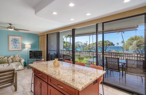 Kihei Condo | Maui Parkshore 307 - Stunning Ocean View 2bd/2ba Overlooking Kamaole III Beach