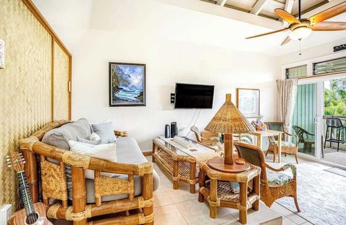 Princeville Condo | Princeville Duplex with Fast WiFi, AC, 2 Balconies & Pool