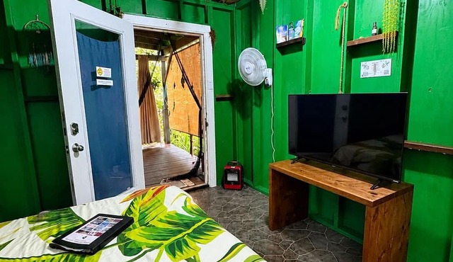 Off-Grid Cabin with Volcano Alerts & Rescue Dogs in Eden Roc