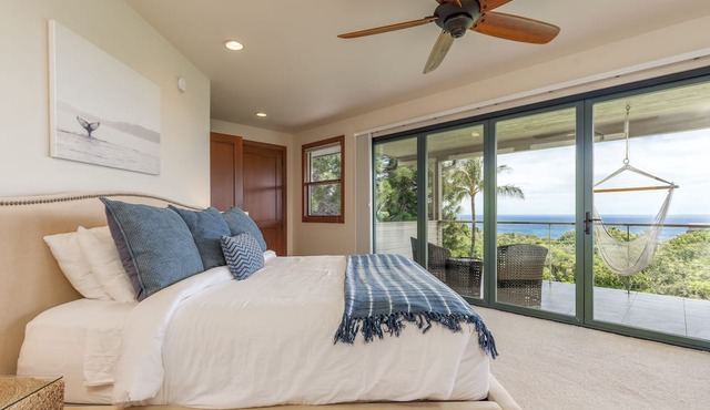 Family house near Hanalei with ocean views