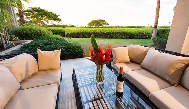 Hualalai Palm Villa 140B ~ Ocean Views ~ along the15th Fairway in Kailua-Kona