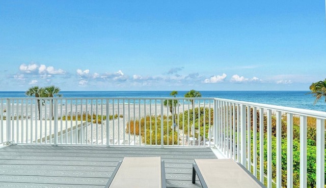 LaPlaya 201C-Breathtaking Gulf panorama from this corner end unit. in Longboat Key