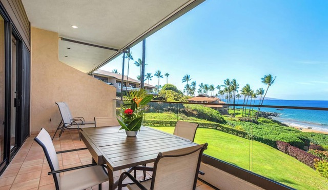 Makena Surf A204 | 3-Sided Ocean & Mountain Views, Beach Access & Turtle Reef