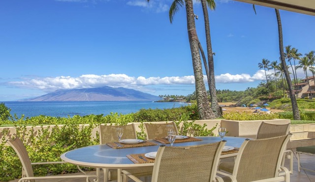 Makena Surf E103 | Ground-Floor Oceanfront Front-Row with Direct Beach Access