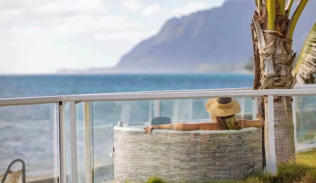 Only Estate w/PrivateBeach|3Spas|THTR|JurassicPark|#1 Rental in Hawaii|3 beachfront Jacuzzis|90-inch Theater Room