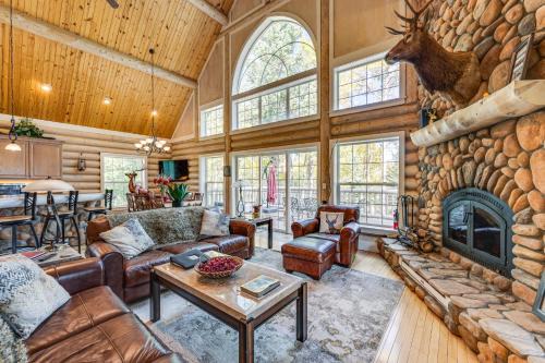 Secluded Log Cabin w/Game Room & Forest Views in Red Feather Lakes